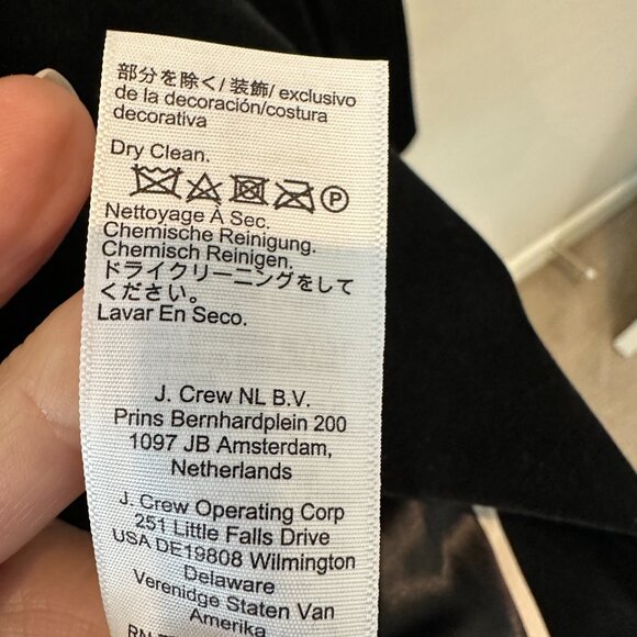 NWT - J. Crew Women's Alexandra Black Velvet Blazer/Jacket . - Picture 12 of 14